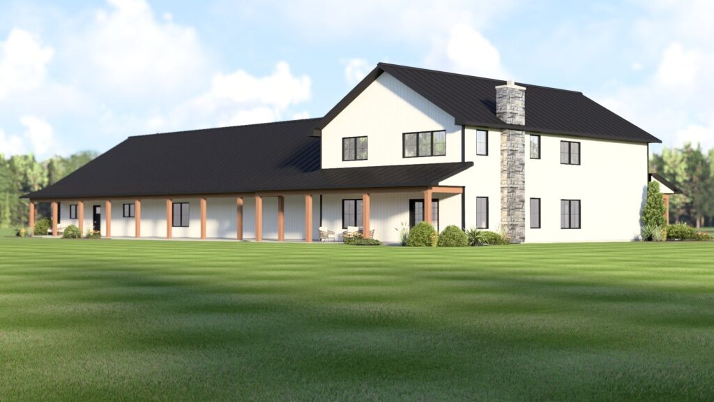 BG-20146 Thea Barndominium House Plan rendering