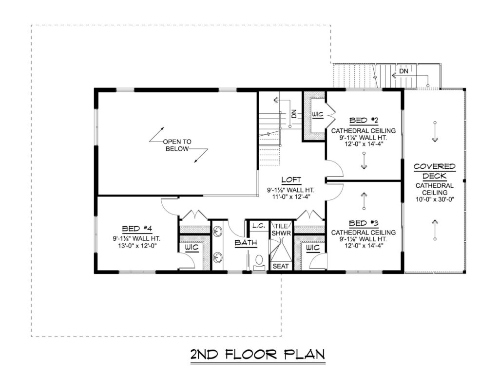 BG-20147 Wells Barndominium House Plan floor plan