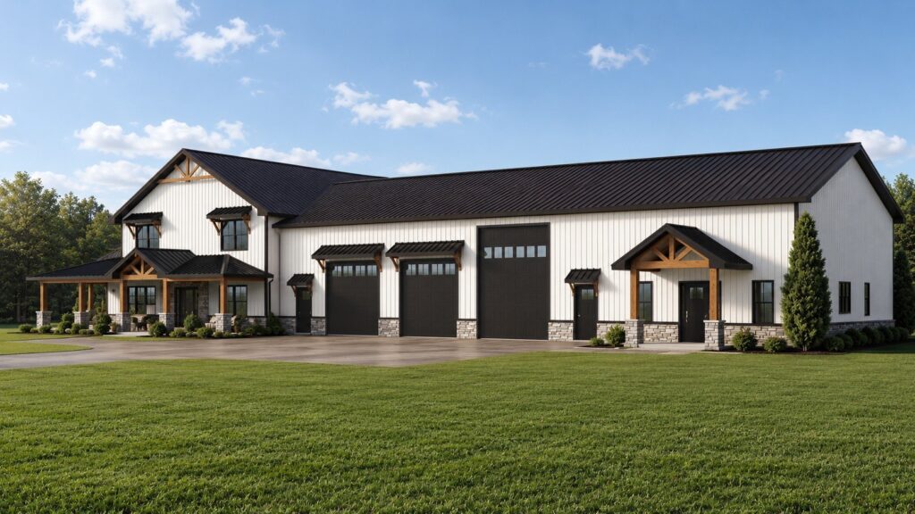 BG-20148 Winnie Barndominium House Plan rendering