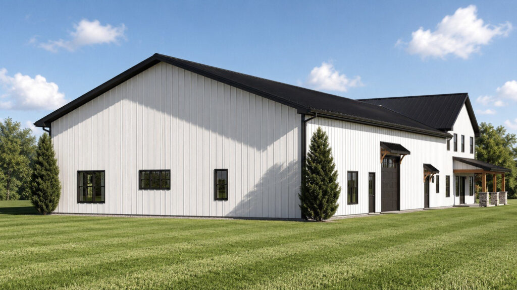 BG-20148 Winnie Barndominium House Plan rendering