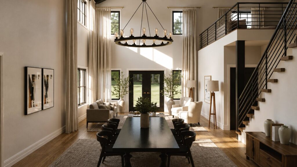 BG-20148 Winnie Barndominium House Plan rendering